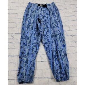 Athletic Works Blue Tribal Baggy MC Hammer Parachute Pants VINTAGE 90s MADE USA